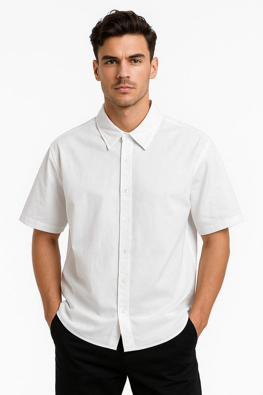 Oversized Casual Plain Shirt